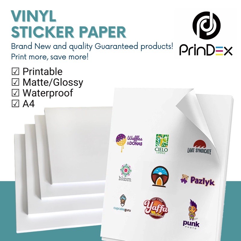 A4 Printable inkjet Vinyl Sticker Paper glossy matte waterproof diecut