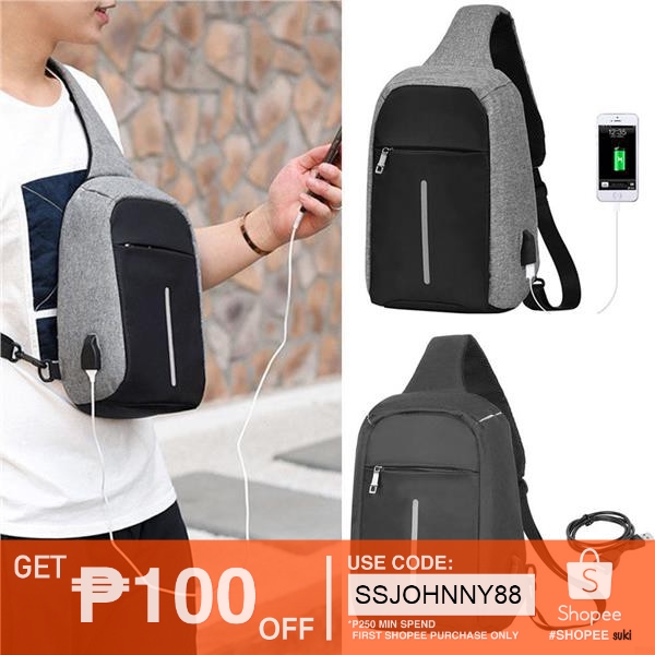 travel sling bag anti theft