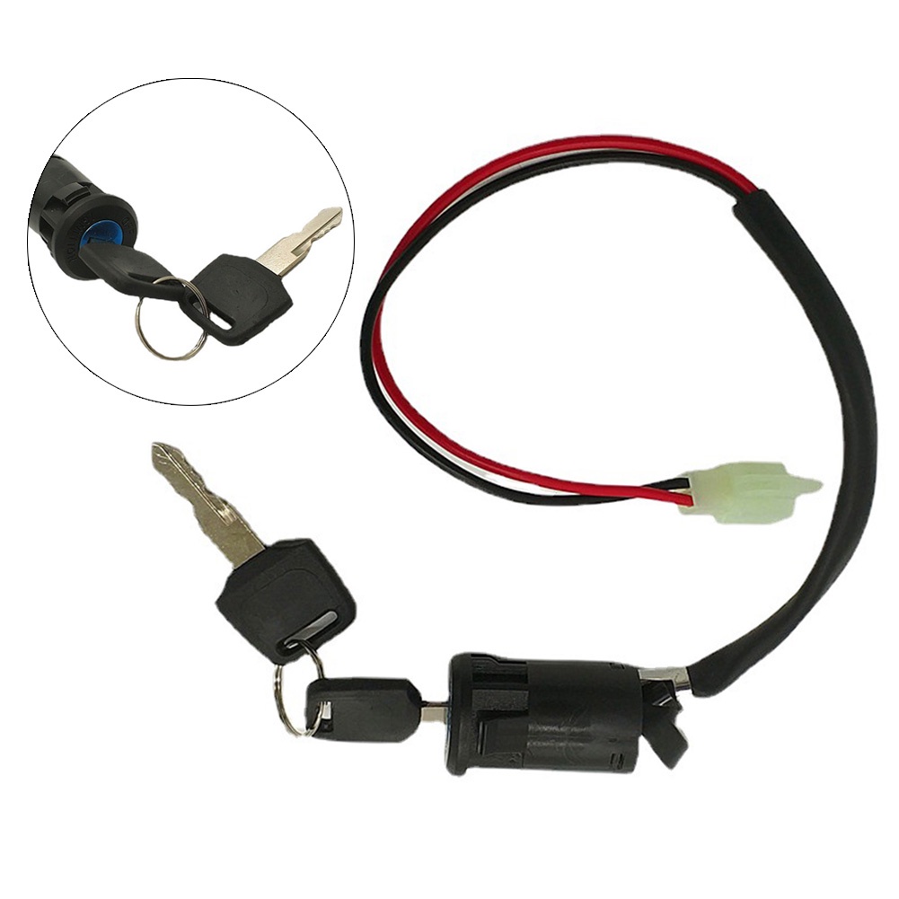 Ignition Key Barrel Switch 2 Wire Position For Electric Scooter E-Bike ...