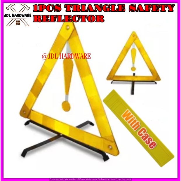 0913 Automotive Emergency Early Warning Road Safety Triangle Kit