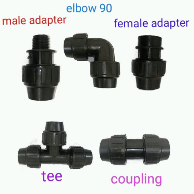 pe compression fittings for pe and pvc pipes | Shopee Philippines