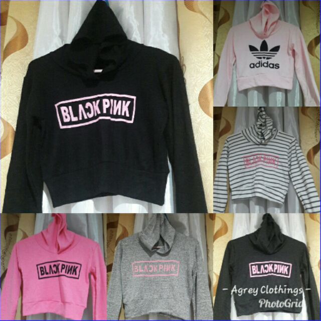 crop top hoodie shopee