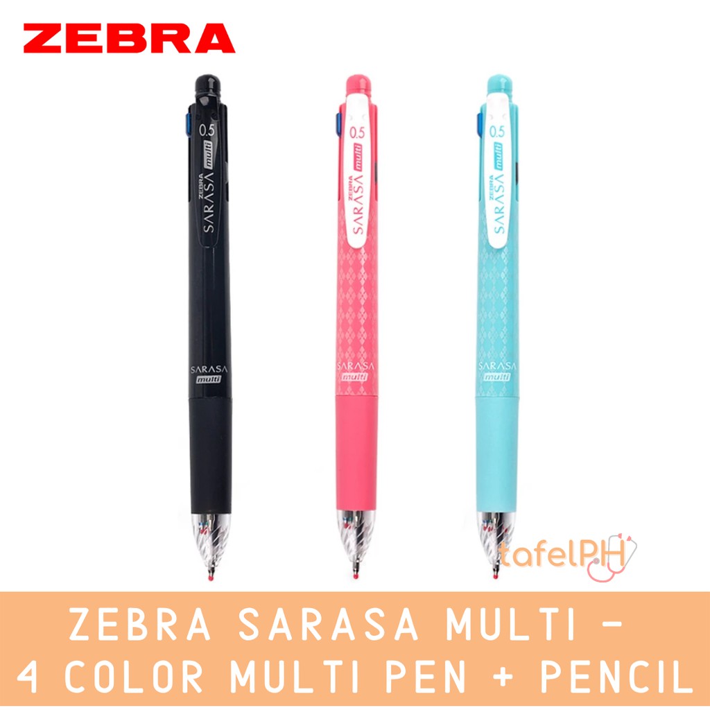 Zebra Sarasa Multi 4 Color Multi Pen Pencil Shopee Philippines