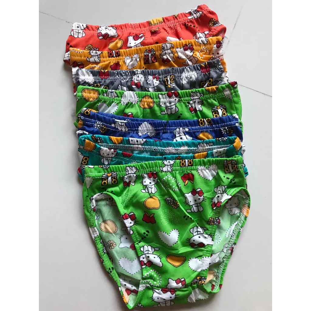 cjshop New Ramdom style Kid's Panty Assorted color for 5 to 7 years old 12pcs per pack High Quality