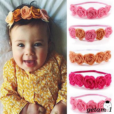 baby girl flower hair bands