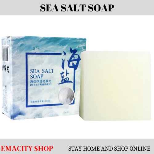 Sea Salt Soap Removal Pimple Pores Acne Treatment Cleaner Moisturizing