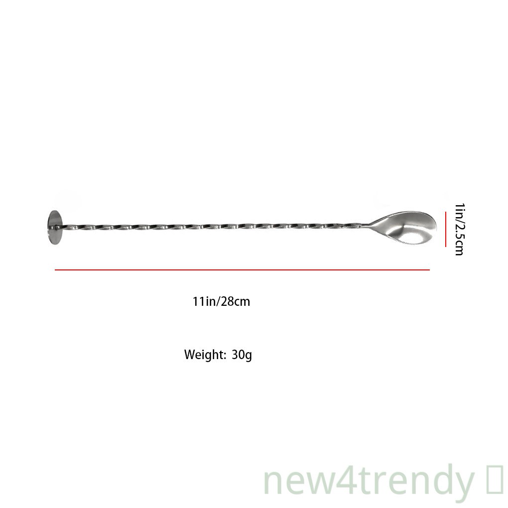 Long Handle Wine Stirrer Bar Pub Home Kitchen Beverage Blender Twist Cup Stainless Steel Stirring Spoon