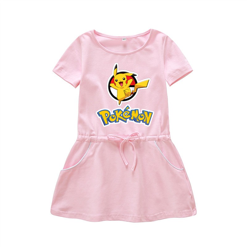 Girls Mini Dress Summer Comfortable Pokemon Pikachu Cute Dress Shopee Philippines - comfortable cute anime outfit roblox