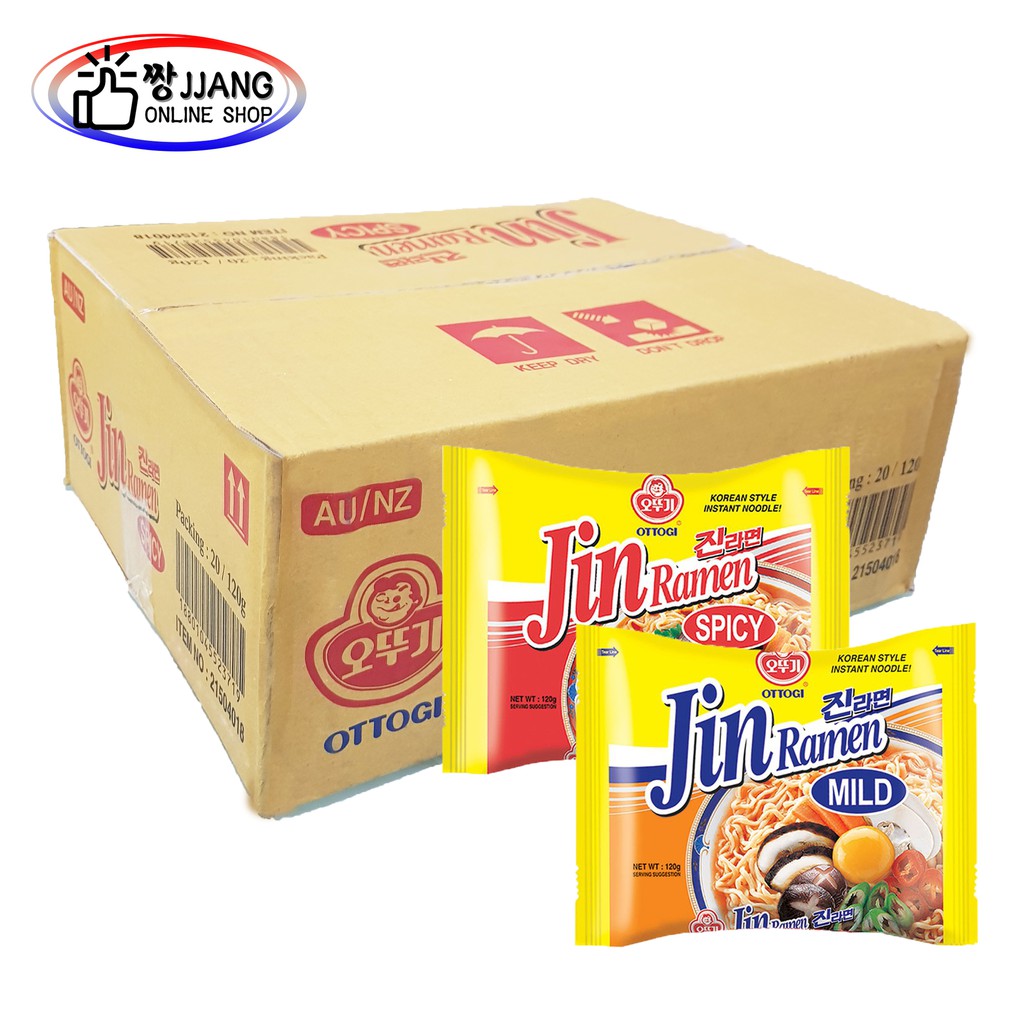 Jin Ramen Mild and Spicy Flavor 1 Box (20pcs) | Shopee Philippines