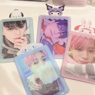Steve Korean Jelly Color Sanrio Transparent Photoccard Holder Idol Photocard Protective Sleeve