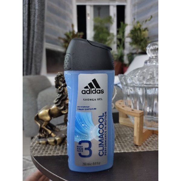 Adidas*CLIMACOOL 3in1 8.4oz/250ml ( Shampoo, FaceWash & Body ) Shopee