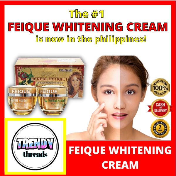 ORIGINAL FEIQUE HERBAL WHITENING CREAM ++ Double Skin Care Whitening