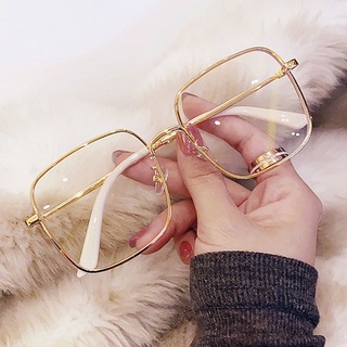 YOUJ Women Gold Anti Radiation Squrae Frame Lens Glasses