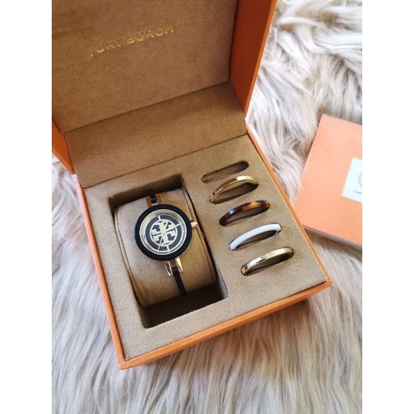 Tory Burch TWB2100 Multicolor Ring Gigi Bangle Stainless steel Ladies Watch  | Shopee Philippines