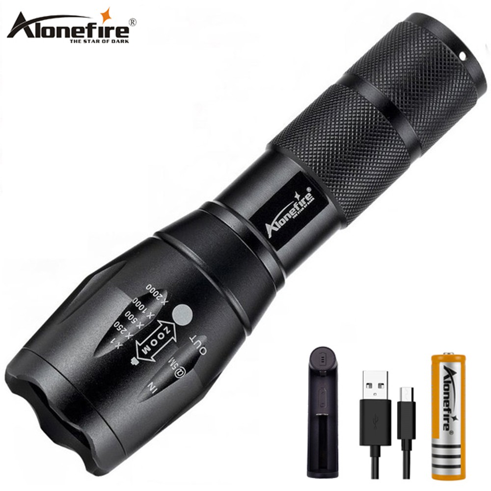 Alonefire G700 Flashlight XML T6 L2 Led Aluminum Alloy Waterproof Zoom ...