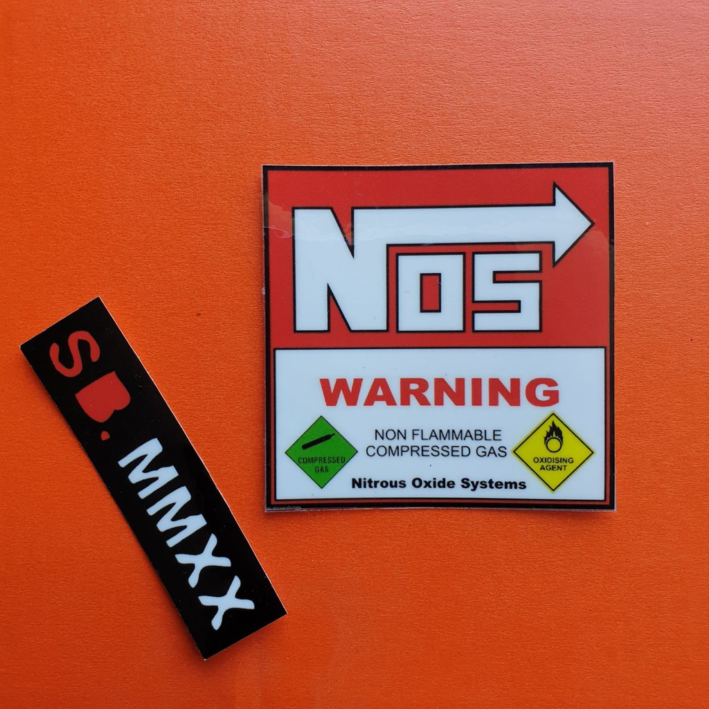 Nitro NOS Nitrous Oxide JDM Vinyl Laminated Sticker Shopee Philippines