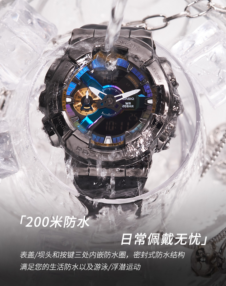 G-Shock GM110 Wrist Watch Men Sports Quartz Watches GM-110 Series Waterproof Sport Watches