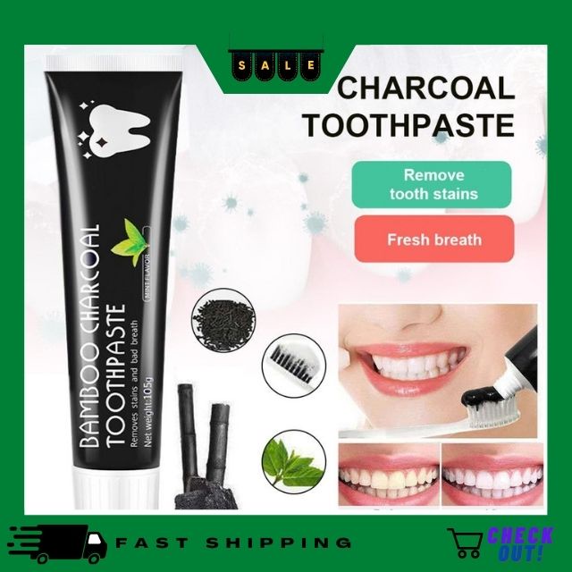 Buy 1 Take 1 Bamboo Whitening Charcoal Toothpaste For Teeth brace with
