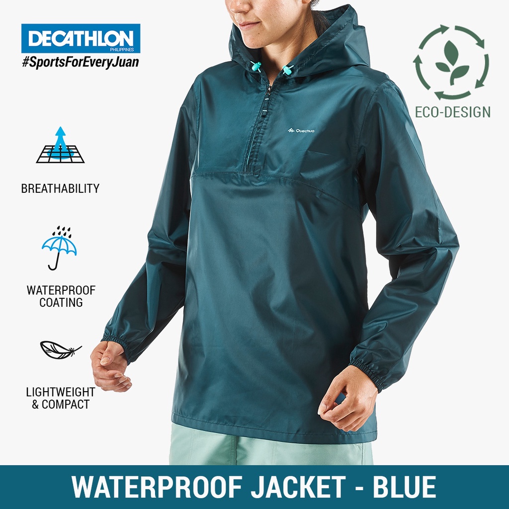 Decathlon Quechua Women's Country Walking Rain Jacket NH100 Raincut ...