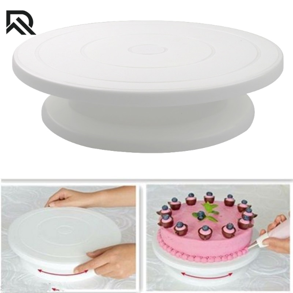 Plastic Cake Turntable Rotating Anti Skid Round Stand Kitchen Diy With Free Baking Tool Ee Philippines - Cake Turntable Mr Diy