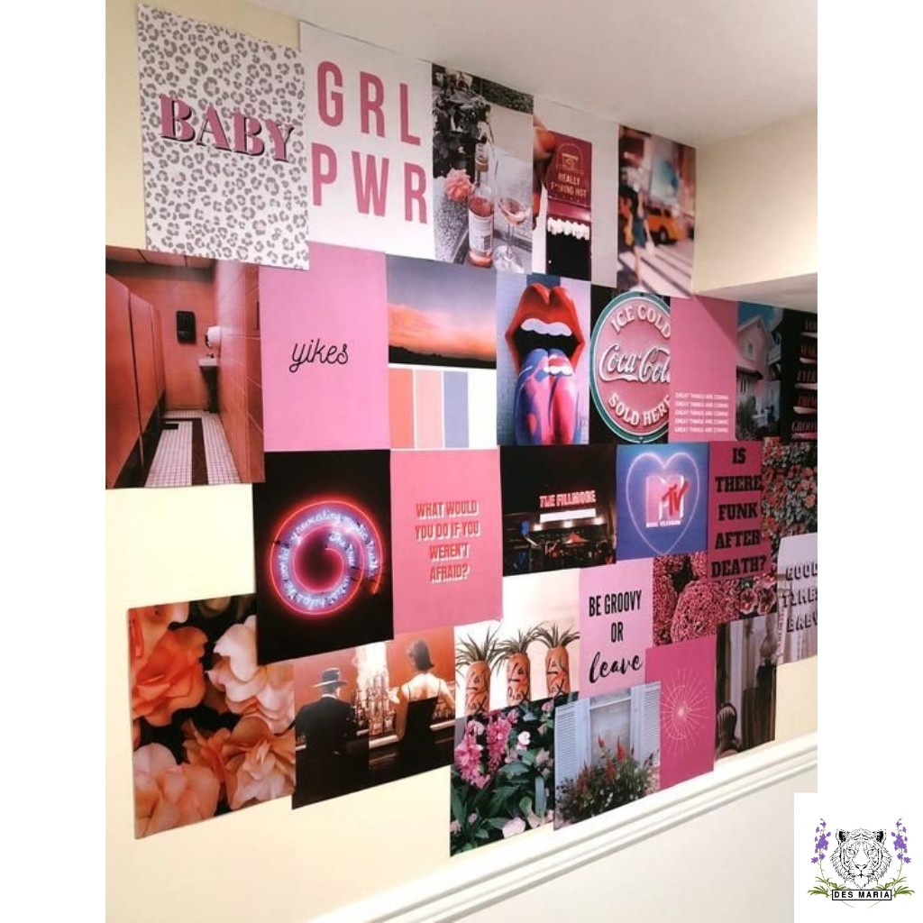 room decor☸℗Aesthetic Wall Collage Kit Set Trendy 16pcs Picture