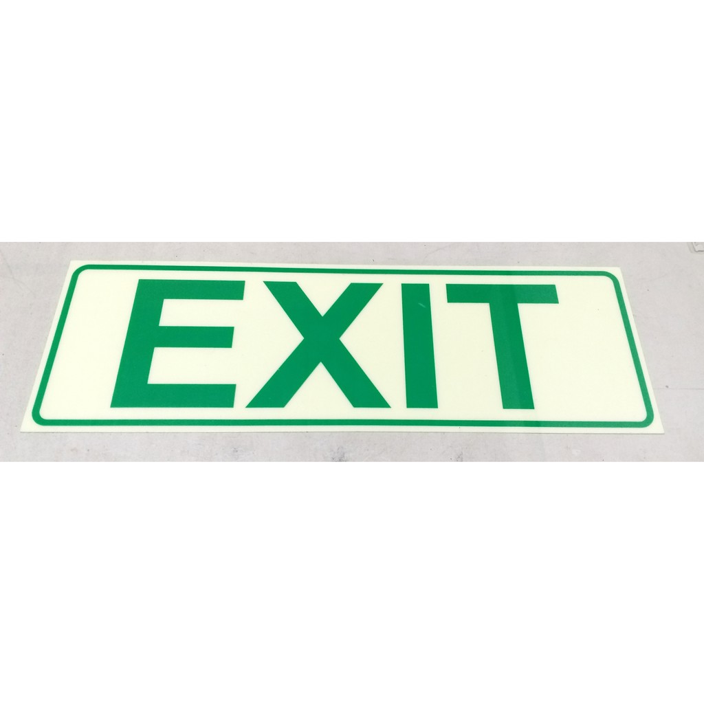 Luminous Exit Sign Sticker Shopee Philippines