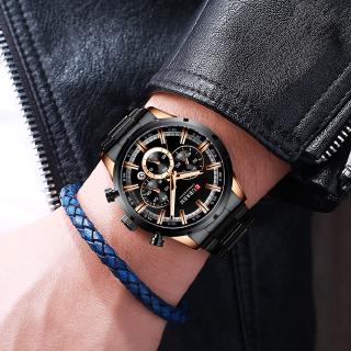 CURREN Men Watch Waterproof Luxury Stainless Steel Watches Chronograph Brand  Busines Quartz Wristwatch #6