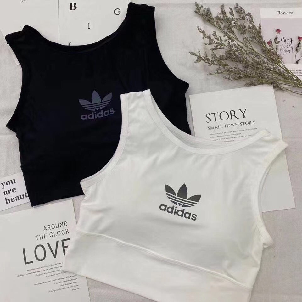 adidas sleeveless crop top