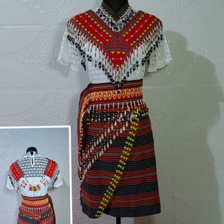 Ethnic Native Shawl, belt and skirt of Kalinga- Igorot tribal | Shopee ...