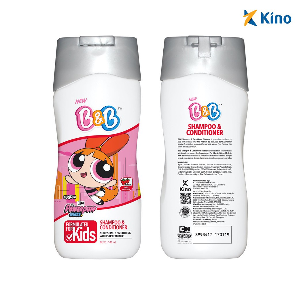 B&b SHAMPO POWERPUFF STRAWBERRY 100ML / Child Shampoo | Shopee Philippines