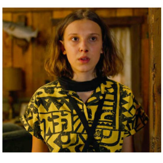 levi's x stranger things women's el aztec shirt yellow