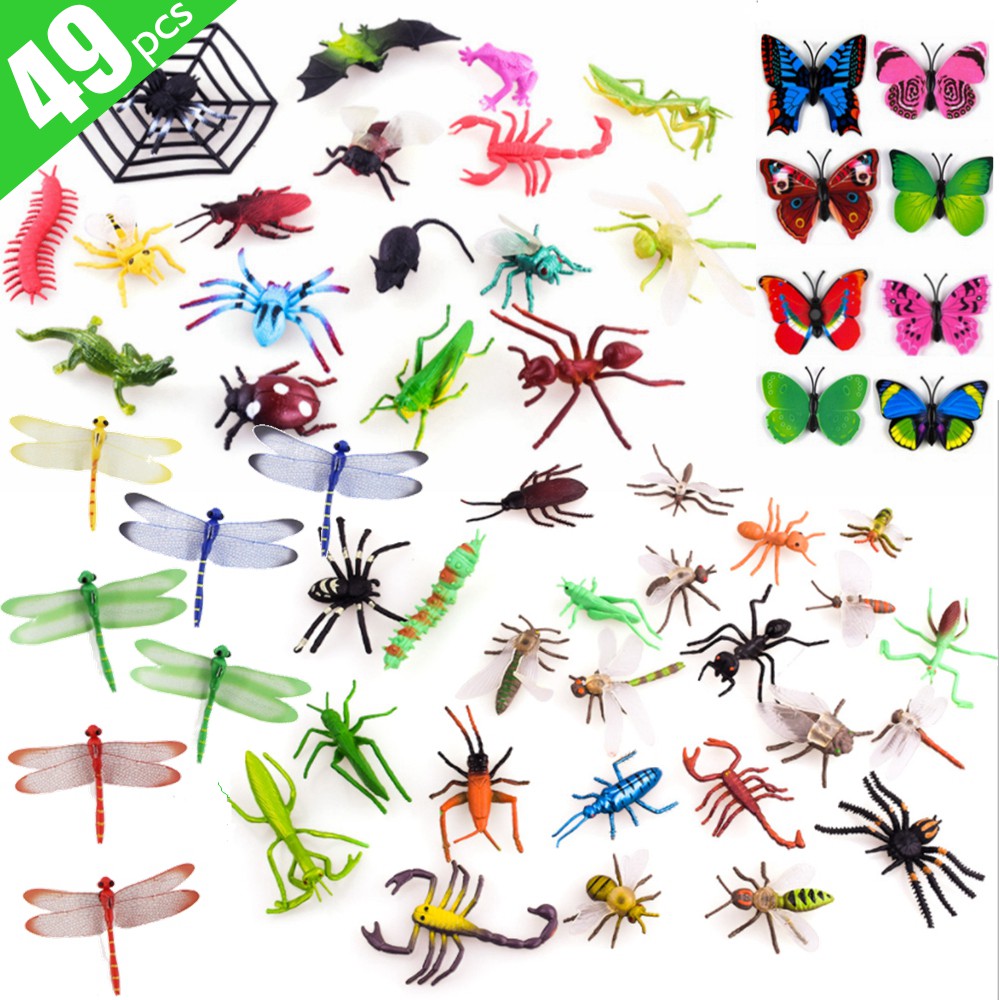 plastic insects toys