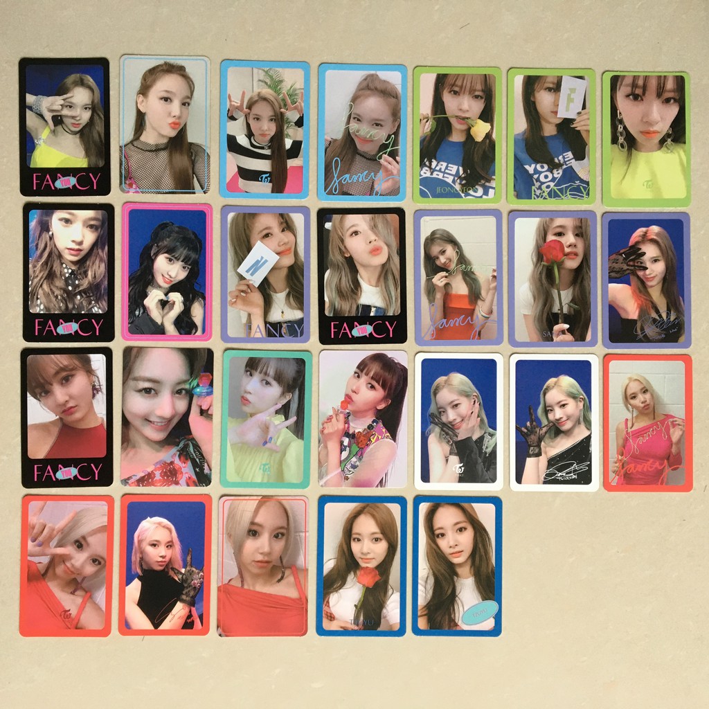 Twice Fancy Official Album Photocards Nayeon Jeongyeon Momo Sana Jihyo Mina Dahyun Chaeyoung Tzuyu Shopee Philippines