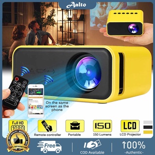 YT500 1080P HD Android Mini Portable Projector Home Theater Cellphone Projector Media Player Beamer