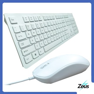 Zeus MK440 ( Purity ) Wired Keyboard And Mouse Bundle For Office ( Online Exclusive Edition )
