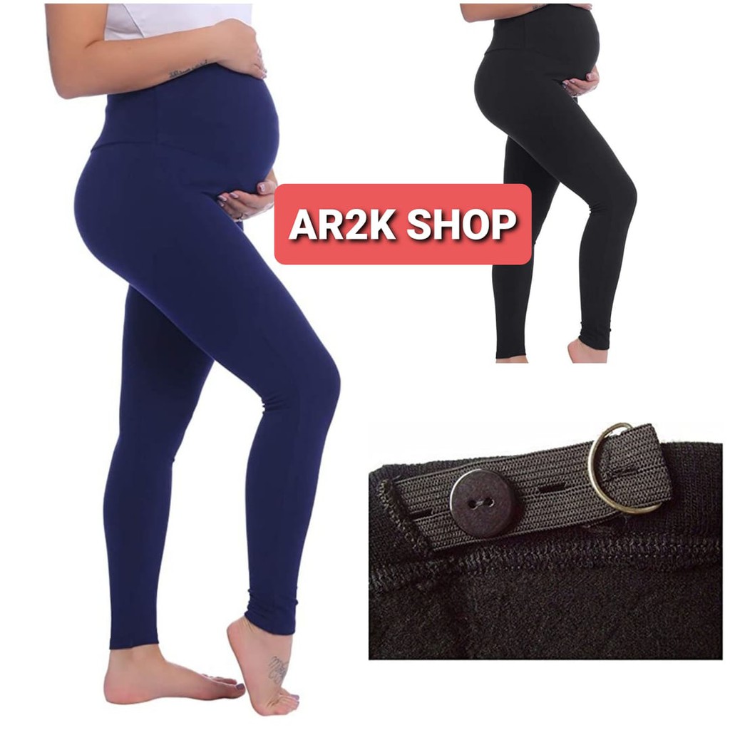Maternity Leggings Adjustable & Stretchable Garter Waist (High Waist