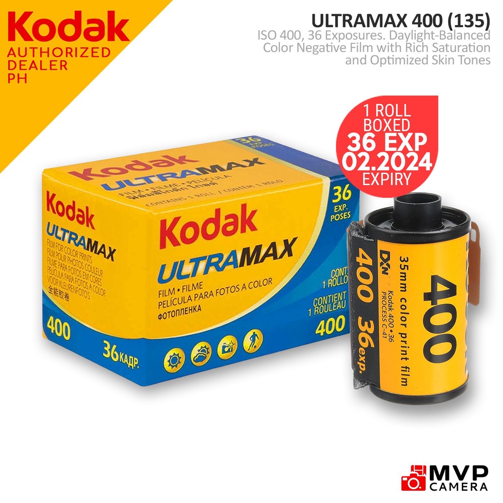 KODAK Ultramax 400 Color Negative Film ISO 400 35mm 36 shots EXPIRY