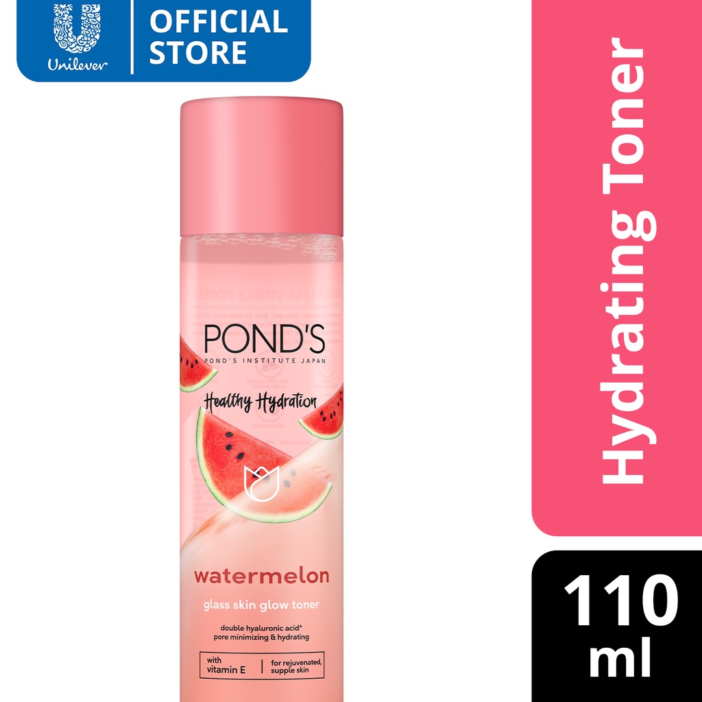 Pond's Healthy Hydration Watermelon Glass Skin Toner 110ml Shopee