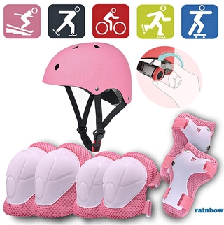 Details about   7Pcs/Set Skate Cycling Bike Safety Helmet Boys & Girls Kids Knee Elbow Pads 