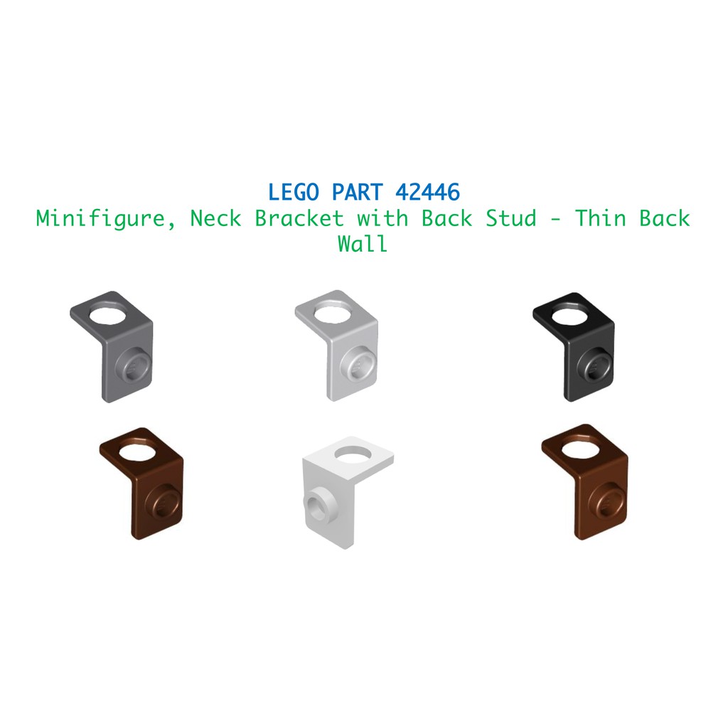 Thin Back Wall FREE P&P! LEGO 42446 Minifigure Neck Bracket with Back Stud 