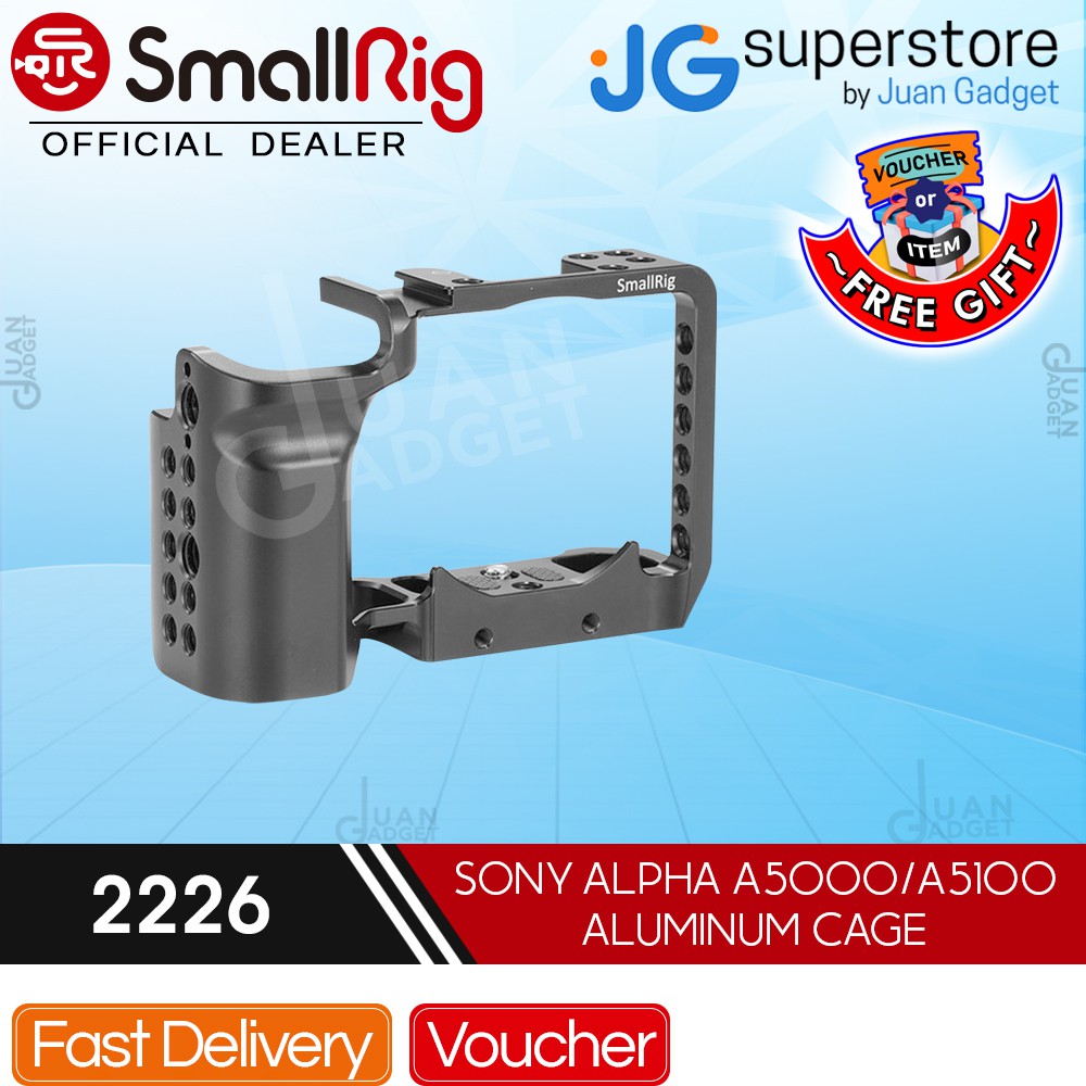 Smallrig Camera Cage for SONY A5000/A5100 with Cold Shoe and Threaded