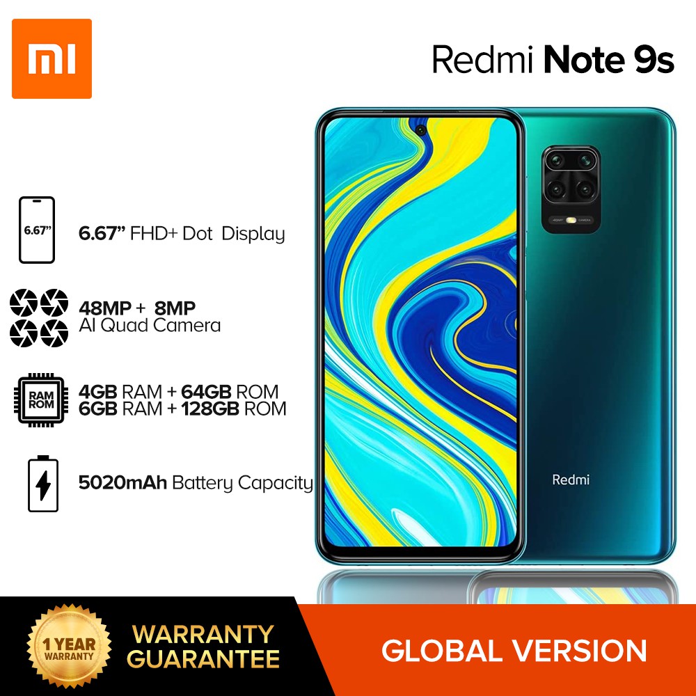 Xiaomi REDMI NOTE 9S 6GB RAM 128G - スマートフォン本体