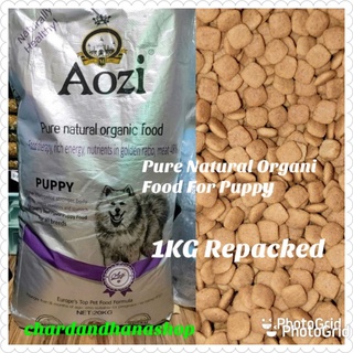 Aozi Pure Natural Organic Food For Puppy 1kg Repacked