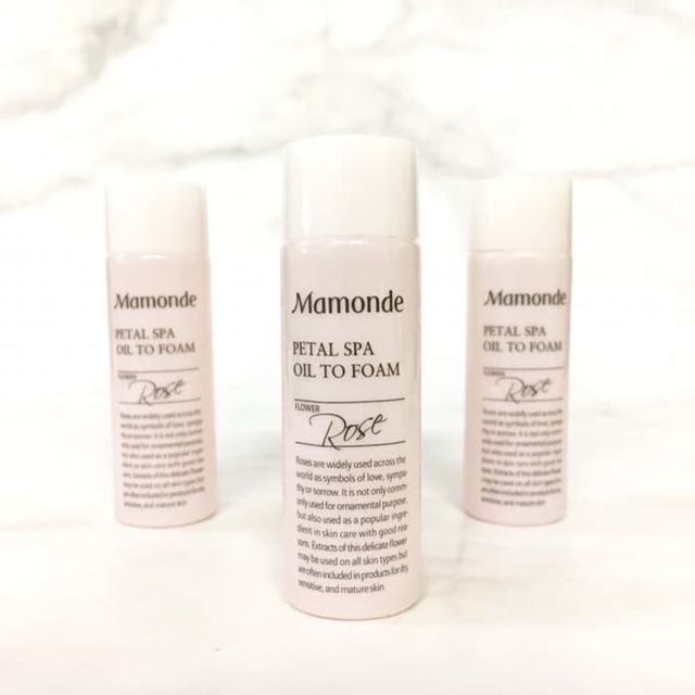 mamonde petal spa oil to foam cleanser