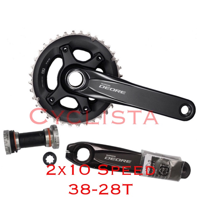 shimano xt crankset 2x10