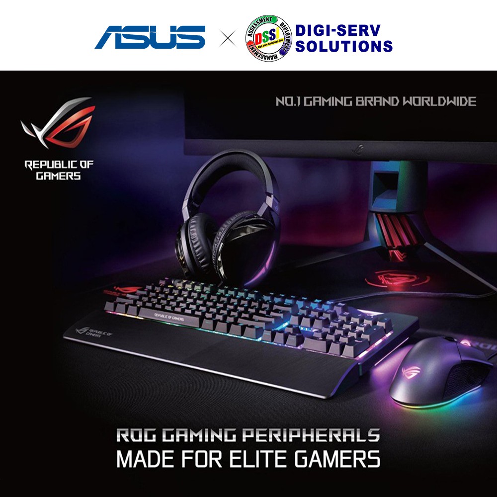 Asus Rog Gaming Set Pugio Aura Mouse Flare Mx Red Keyboard Fusion 500 Rgb Headset Shopee Philippines