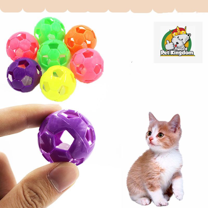 Plastic Puppy Cat Round Play Ball with Bell Pet Chew Toys | Shopee ...