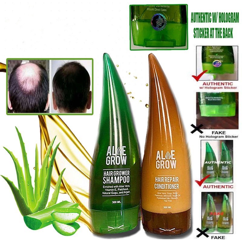 Aloe Grow hair Grower Shampoo By Misumi and Hair Repair Conditioner ...