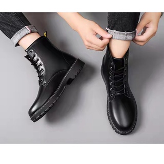 2022 new fashion Martin boots for men korean fahsion men's high cut casual shoes high quality