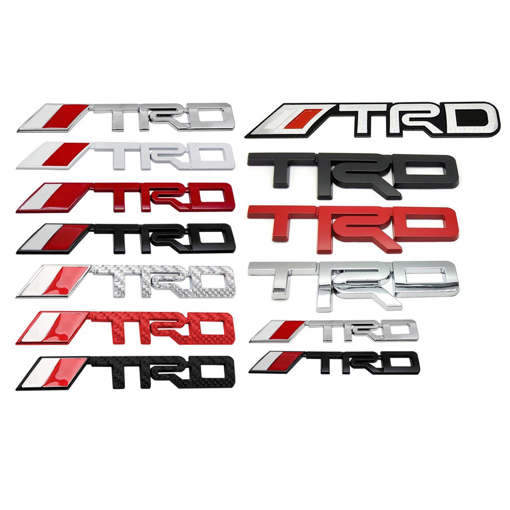 TRD Metal Car Sticker for Toyota Yaris Avensis Auris Hilux Reiz Auto ...